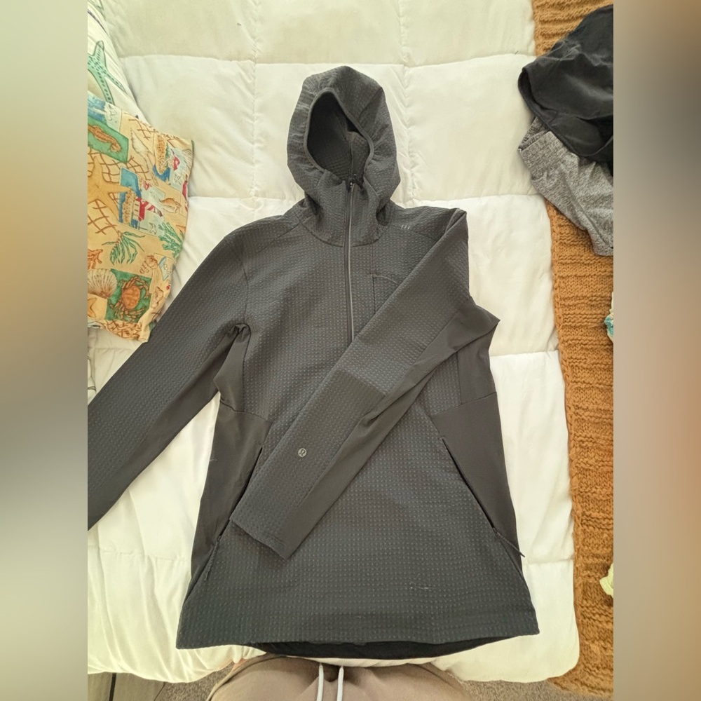Lululemon Charcoal Hooded Jacket